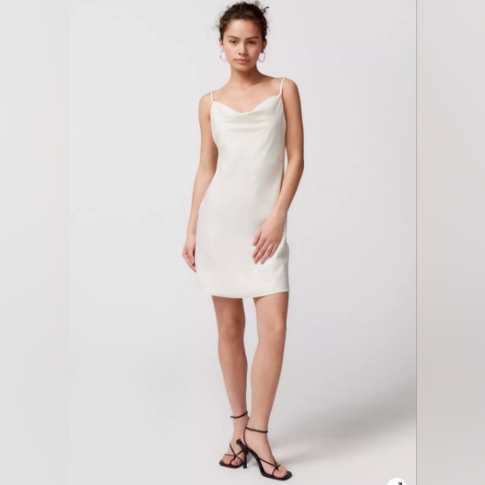 UO Mallory Cowl Neck Slip Dress